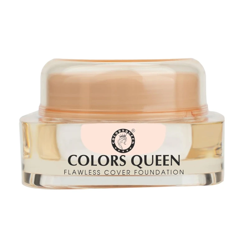 Colors Queen Flawless Cover Foundation – 202 Golden Beige,18g | Lightweight Medium to Buildable Coverage Foundation | Long Lasting & Easily Blendable for Face Makeup thumbnail 5